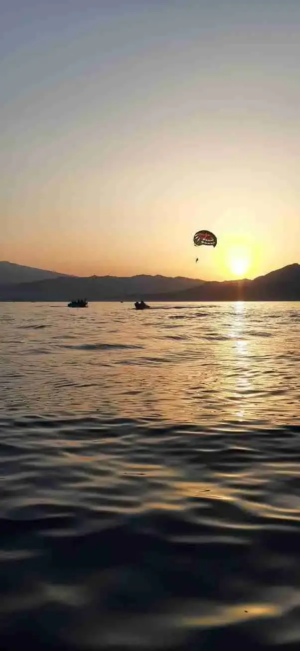 Sunset over the Ionian Sea off Giardini Naxos